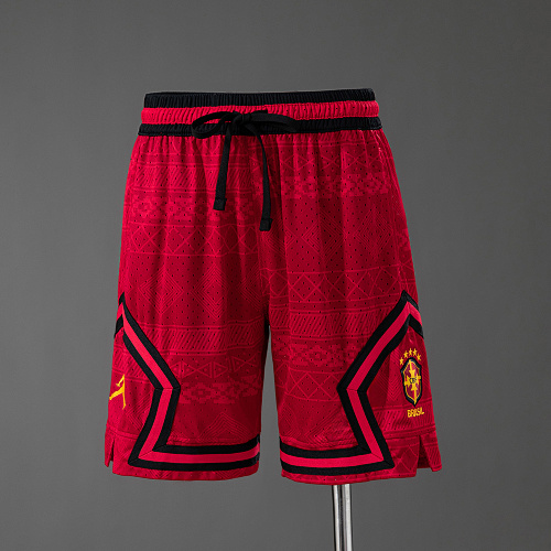 Brazil 2026 Basketball Shorts Red S-4XL