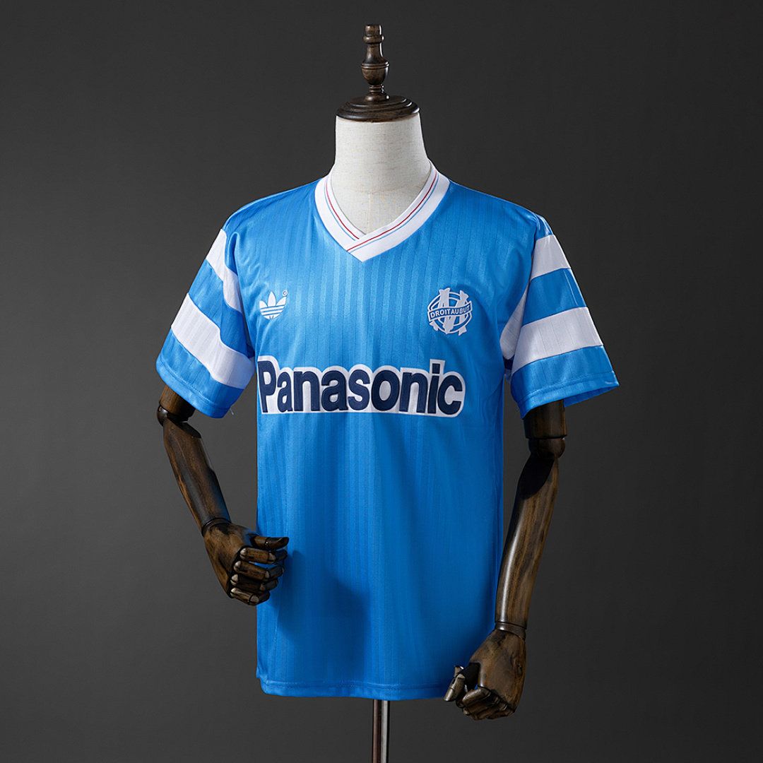 Olympique de Marseille 1990 Visitante Retrô Camisa S-XXL, foto 1