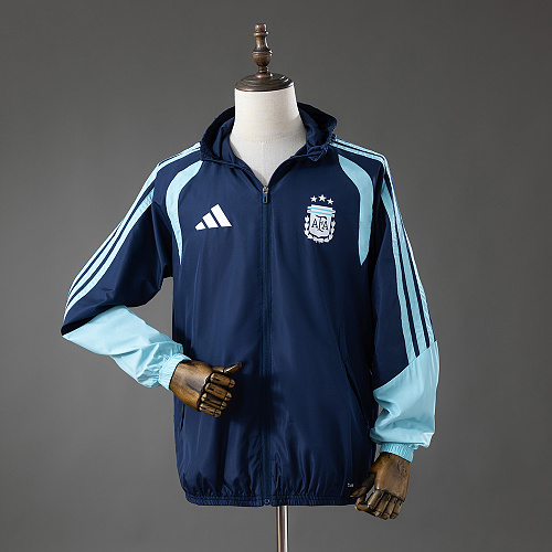 Argentina 2026 All Weather Jacket Windbreaker - Blue S-XXL