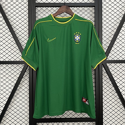 Retrô Brazil 1998 Goleiro Green S-XXL