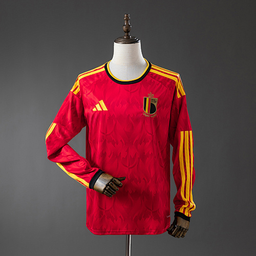 Belgium 2026 Titular Manga longa Camisa S-4XL