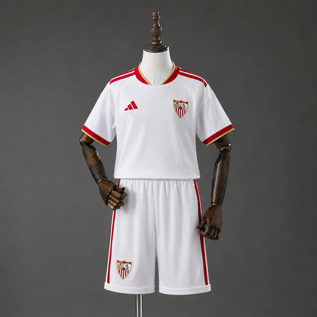 Sevilla 26/27 Titular Kids Kit Tamanho 16-28, foto 1