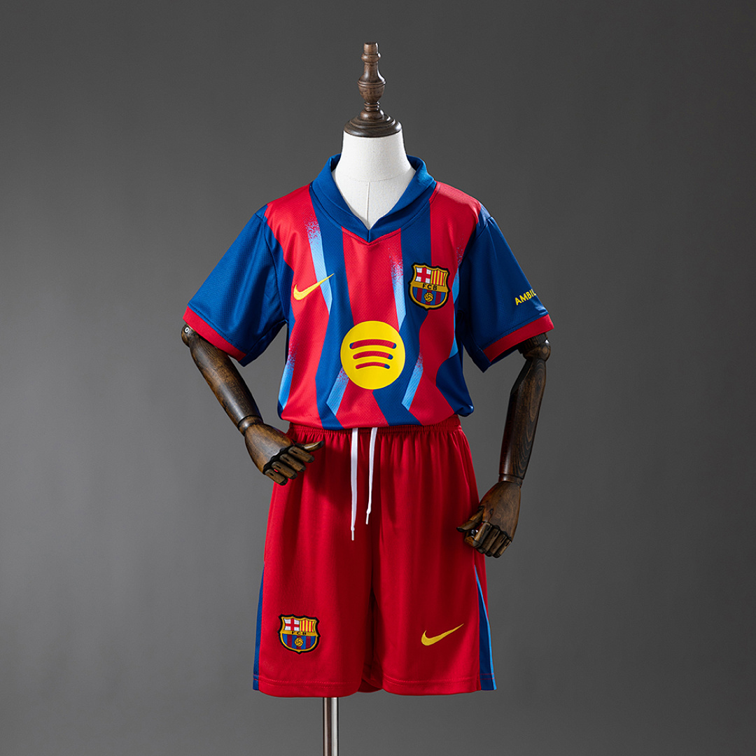 Barcelona 25/26 Fourth Visitante Kit infantil Tamanho 16-28, foto 1