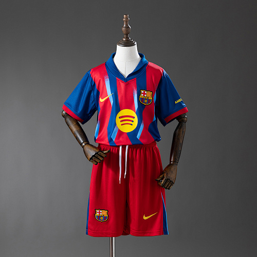Barcelona 25/26 Fourth Visitante Kit infantil Tamanho 16-28