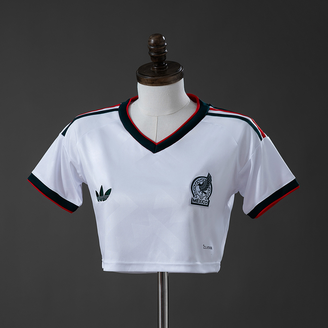 Mexico 2026 Visitante Feminina Crop Top Style S-XXL, foto 1