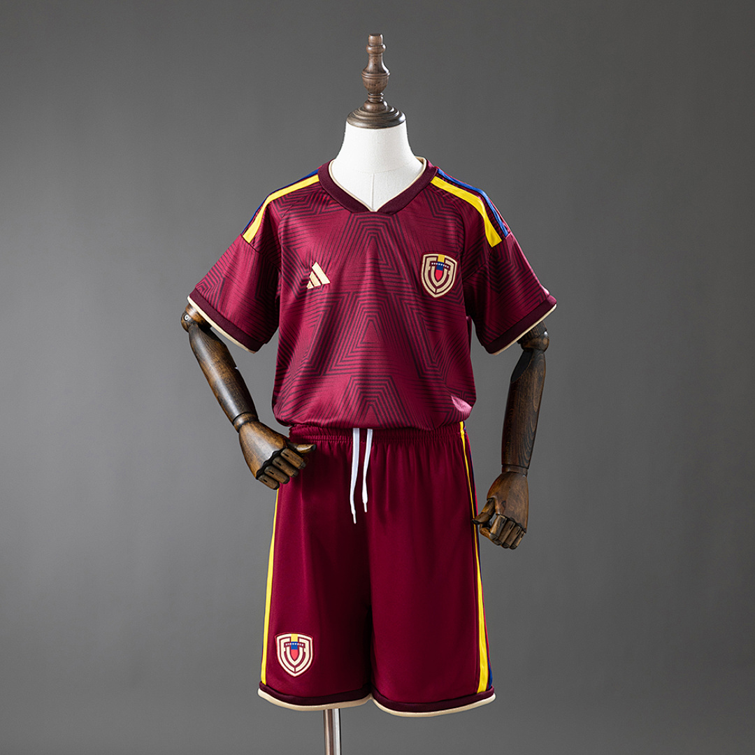 Venezuela 2026 Titular Kids Kit Jerseys Tamanho 16-28, foto 1