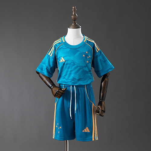 Cruzeiro 25/26 Terceira Kit infantil Tamanho 16-28