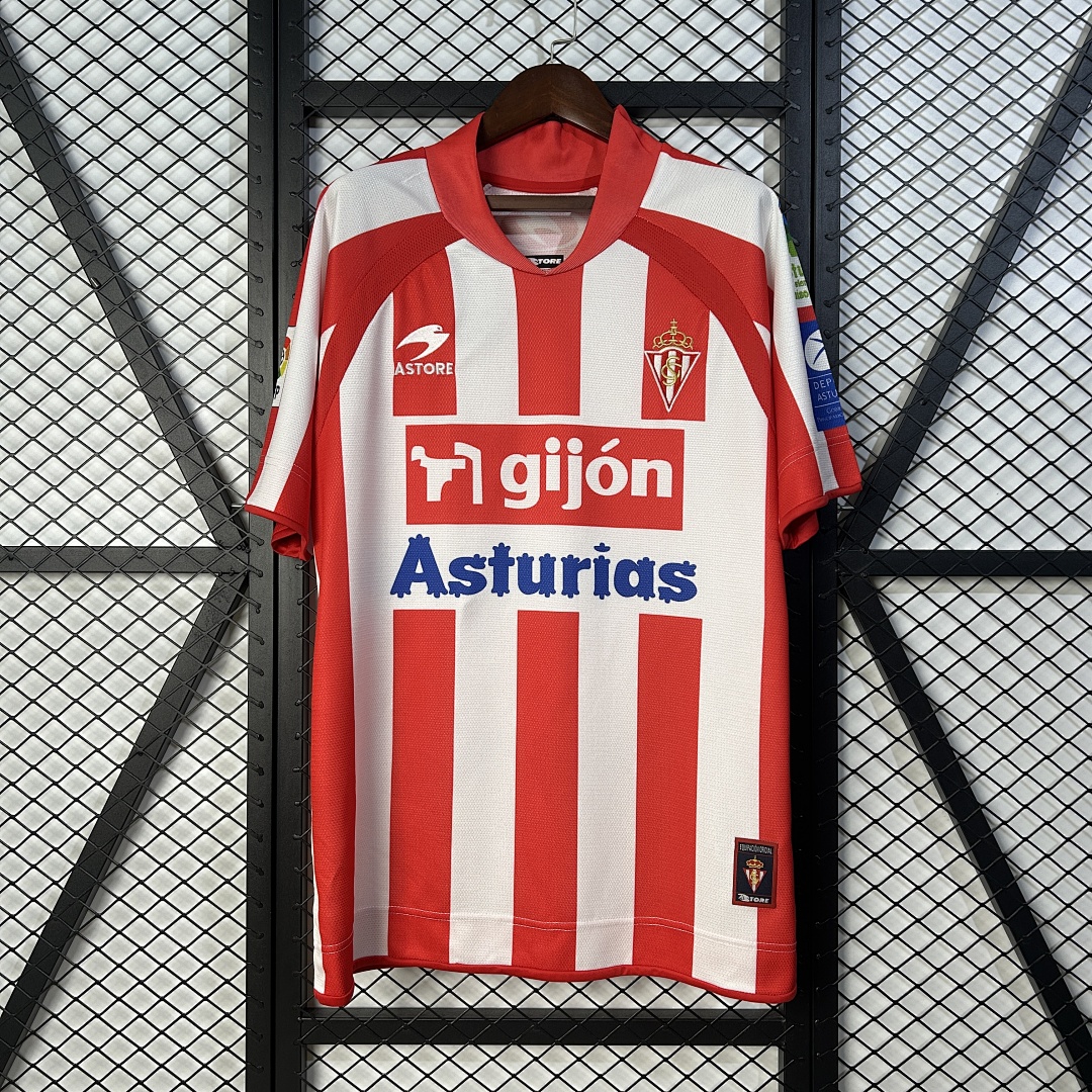 Retrô 08/09 Sporting Gijon Titular Tamanho S-XXL, foto 1
