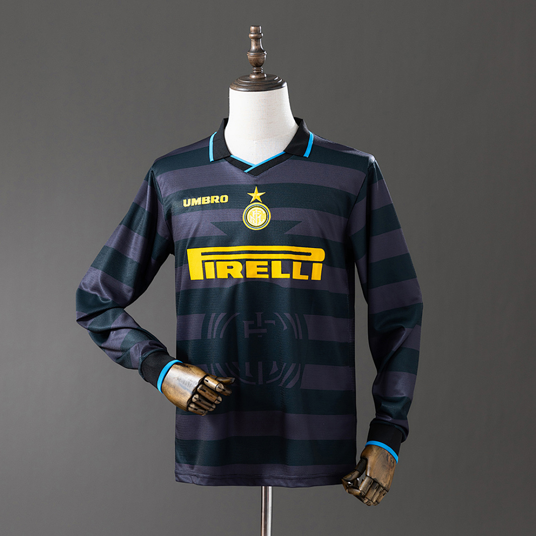 Inter Milan 97/98 Terceira Manga longa Retrô Camisa S-XXL, foto 1