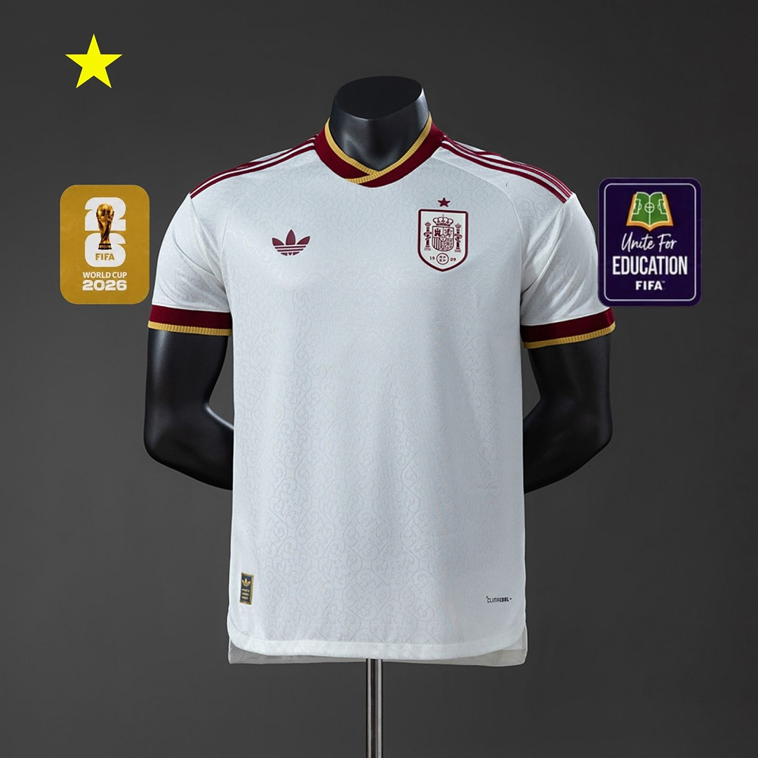 Spain 2026 Visitante Versão jogador Camisa S-4XL, foto 1