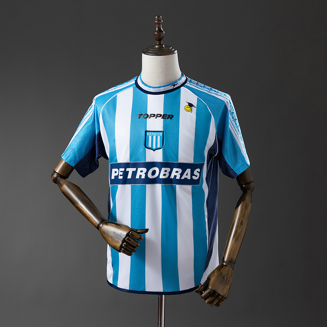 Racing Club de Avellaneda 02/03 Titular Retrô Camisa S-XXL, foto 1