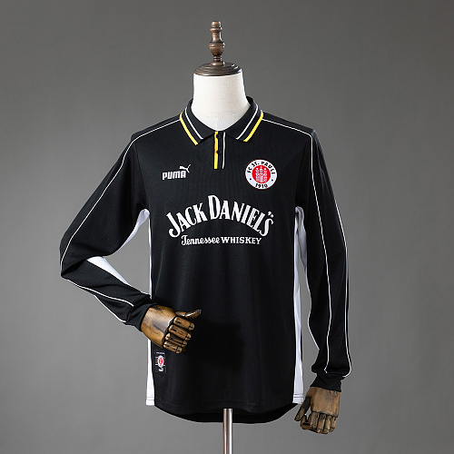 St. Pauli 99/00 Visitante Retrô Manga longa Camisa S-XXL