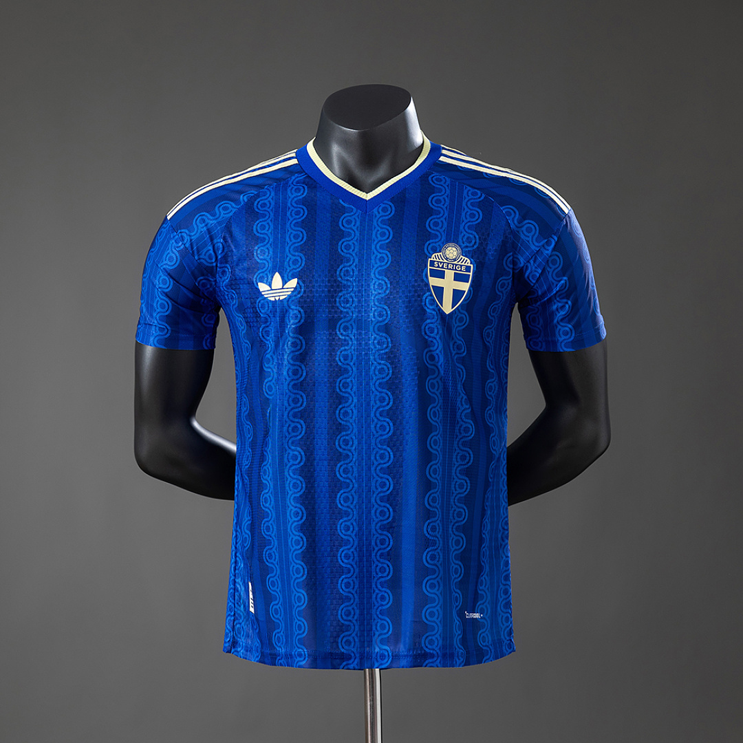 Sweden 2026 Visitante Versão jogador Camisa S-XXL, foto 1