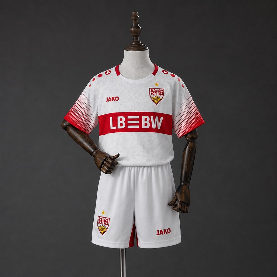 VfB Stuttgart 26/27 Titular Kids Kit Tamanho 16-28, foto 1