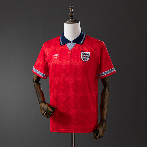 England 1990 Visitante Retrô Camisa S-XXL