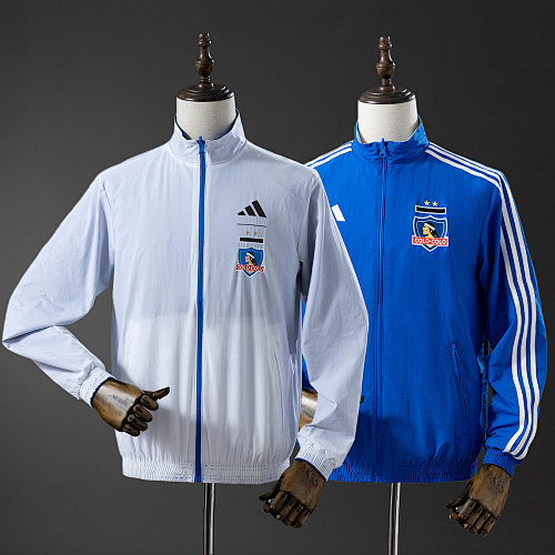 Colo Colo Reversible Jacket Windbreaker - White & Blue S-XXL