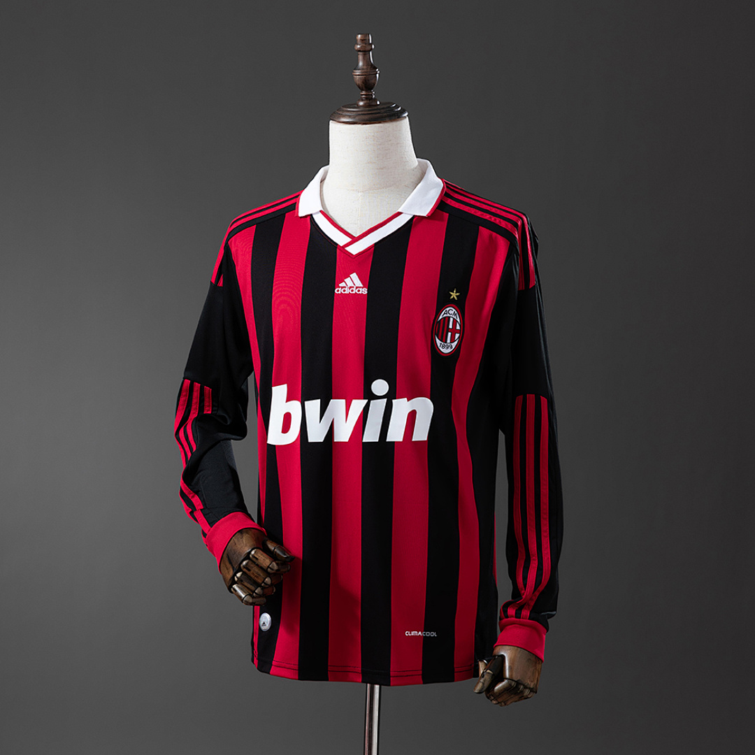 Retrô Manga longa AC Milan 09/10 Titular S-XXL, foto 1