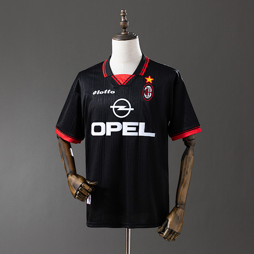 AC Milan 97/98 Second Visitante Retrô Camisa