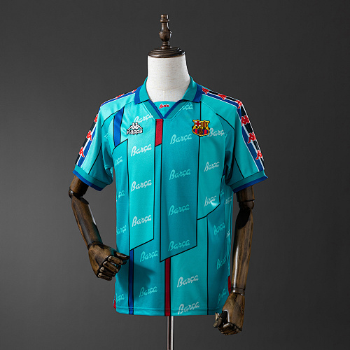 Barcelona 1995/97 Visitante Retrô Camisa S-4XL
