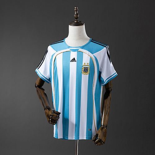 Argentina 2006 Titular Retrô Camisa S-XXL