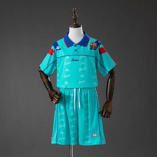 Barcelona 92/95 Visitante Retrô Kit infantil Tamanho 16-28