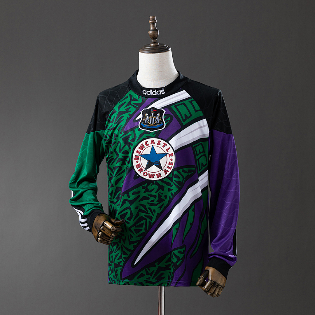 Newcastle United 95/96 Goleiro Manga longa Retrô Camisa S-XXL, foto 1