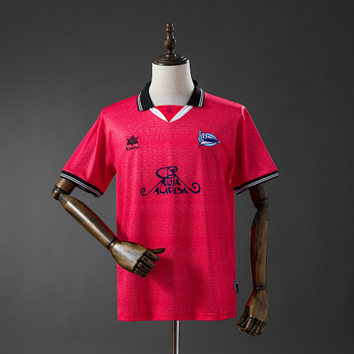 Deportivo Alavés 00/01 UEFA Cup Visitante Retrô Camisa S-XXL
