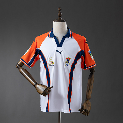 Real Oviedo 2001 Visitante Retrô Camisa S-XXL