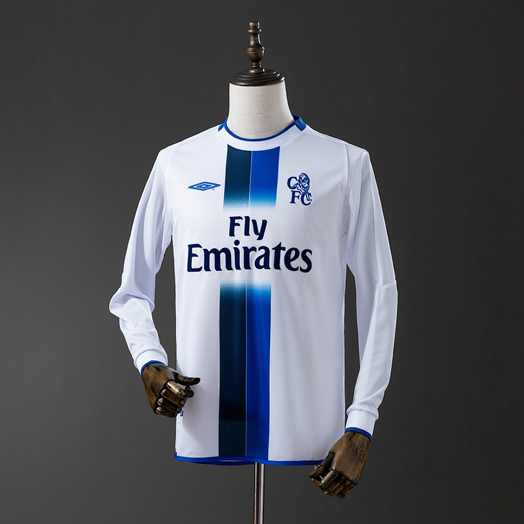 Retrô Manga longa 03/05 Chelsea Visitante S-XXL, foto 1