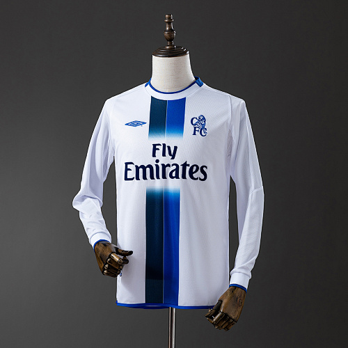 Retrô Manga longa 03/05 Chelsea Visitante S-XXL
