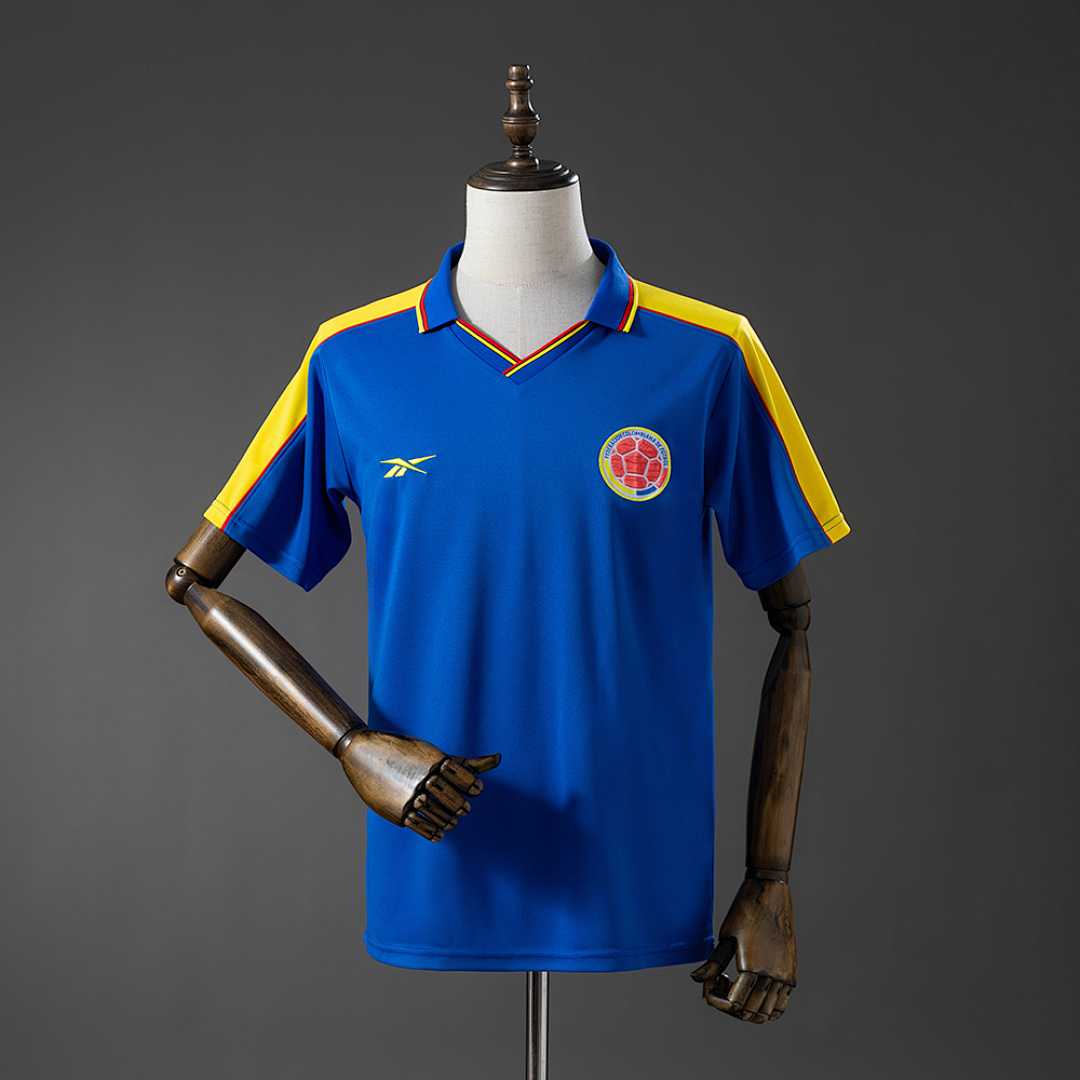 Colombia 1998 Retrô Visitante Camisa S-XXL, foto 1