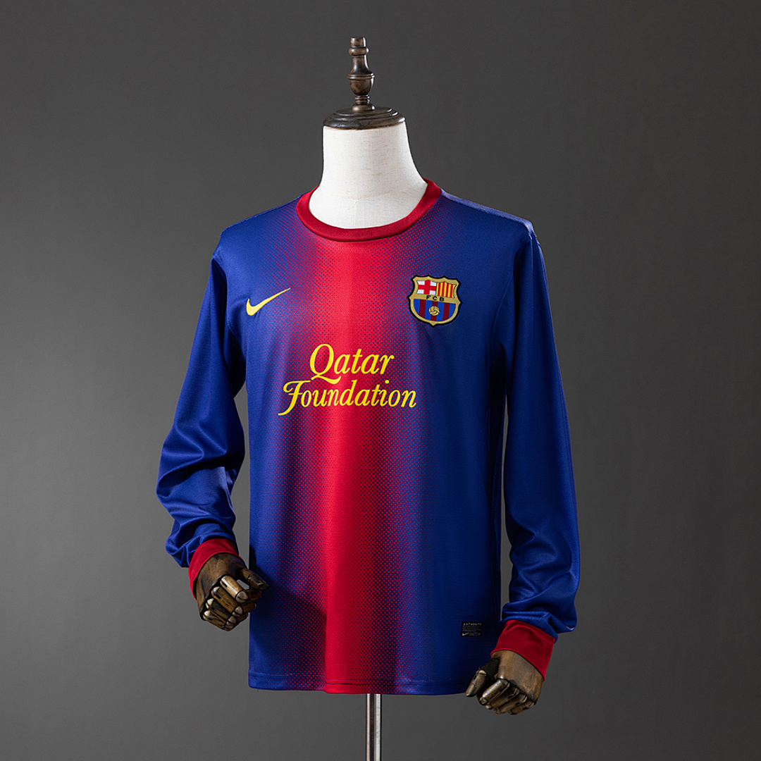 Retrô Manga longa Barcelona 12/13 Titular S-XXL, foto 1