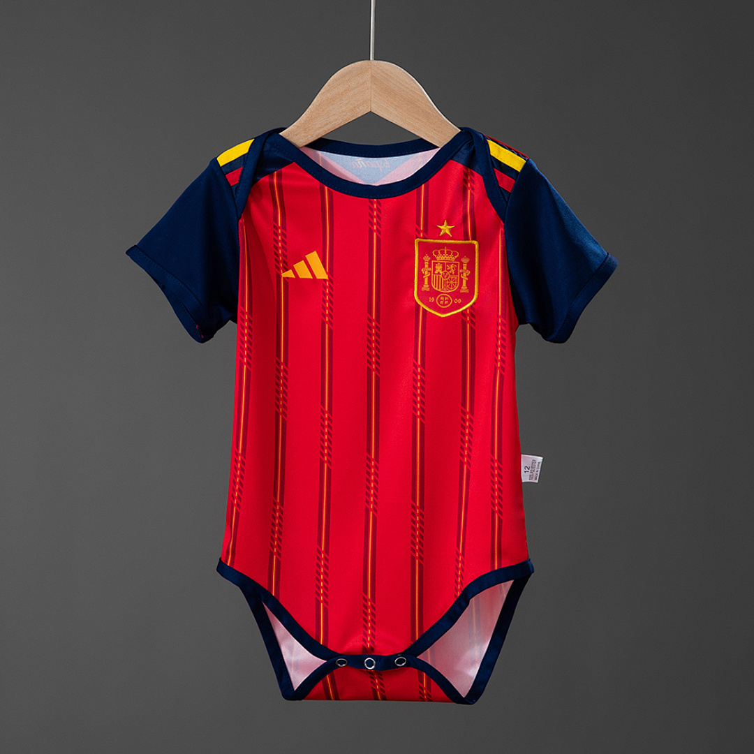 Spain 26/27 Baby Titular Camisa Tamanho 9/12, foto 1