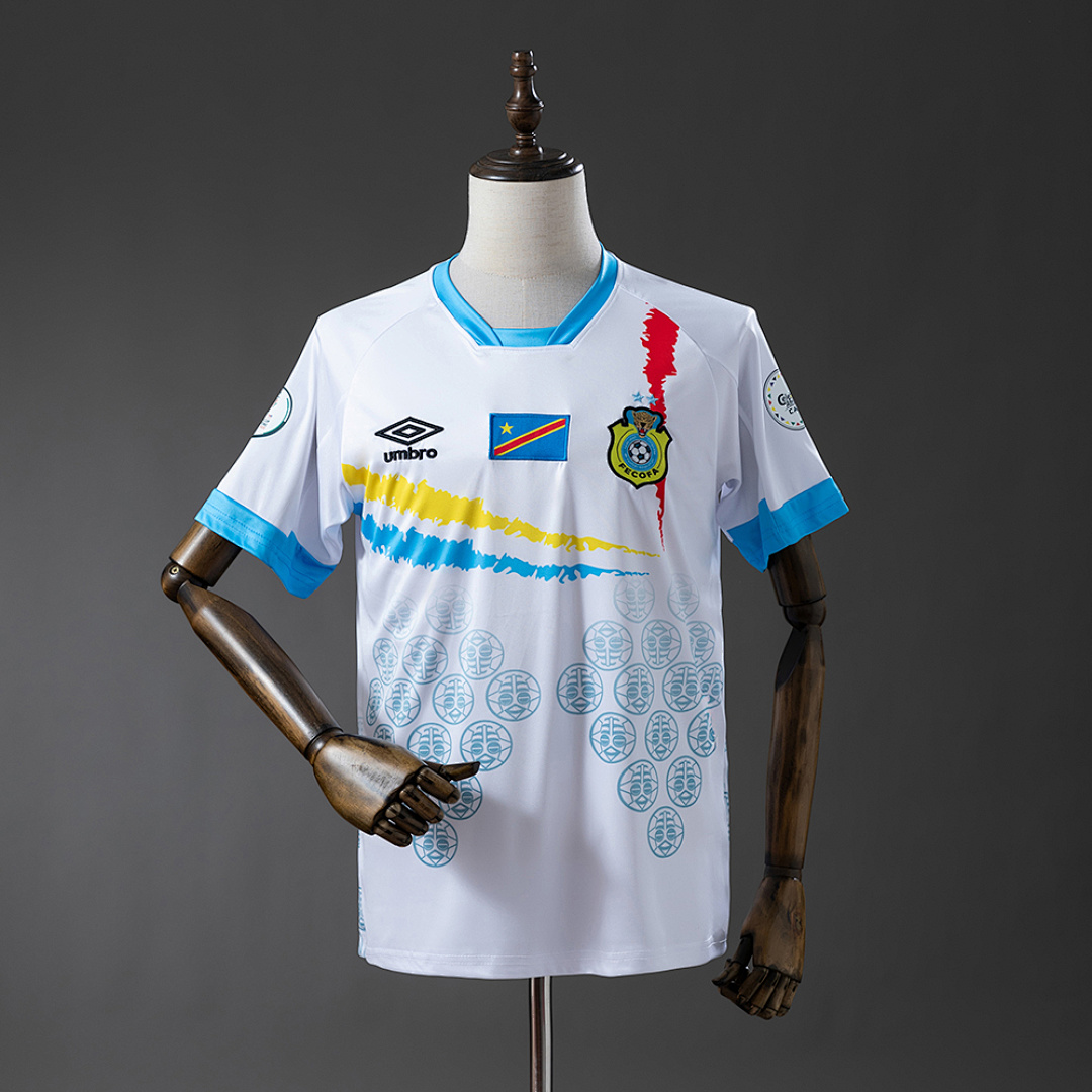 Congo 2026 White and Blue Camisa S-XXL, foto 1
