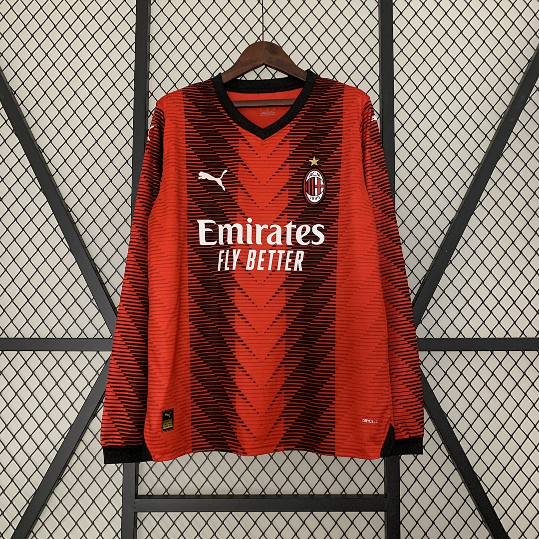 23/24 Manga longa AC Milan Titular S-3XL, foto 1