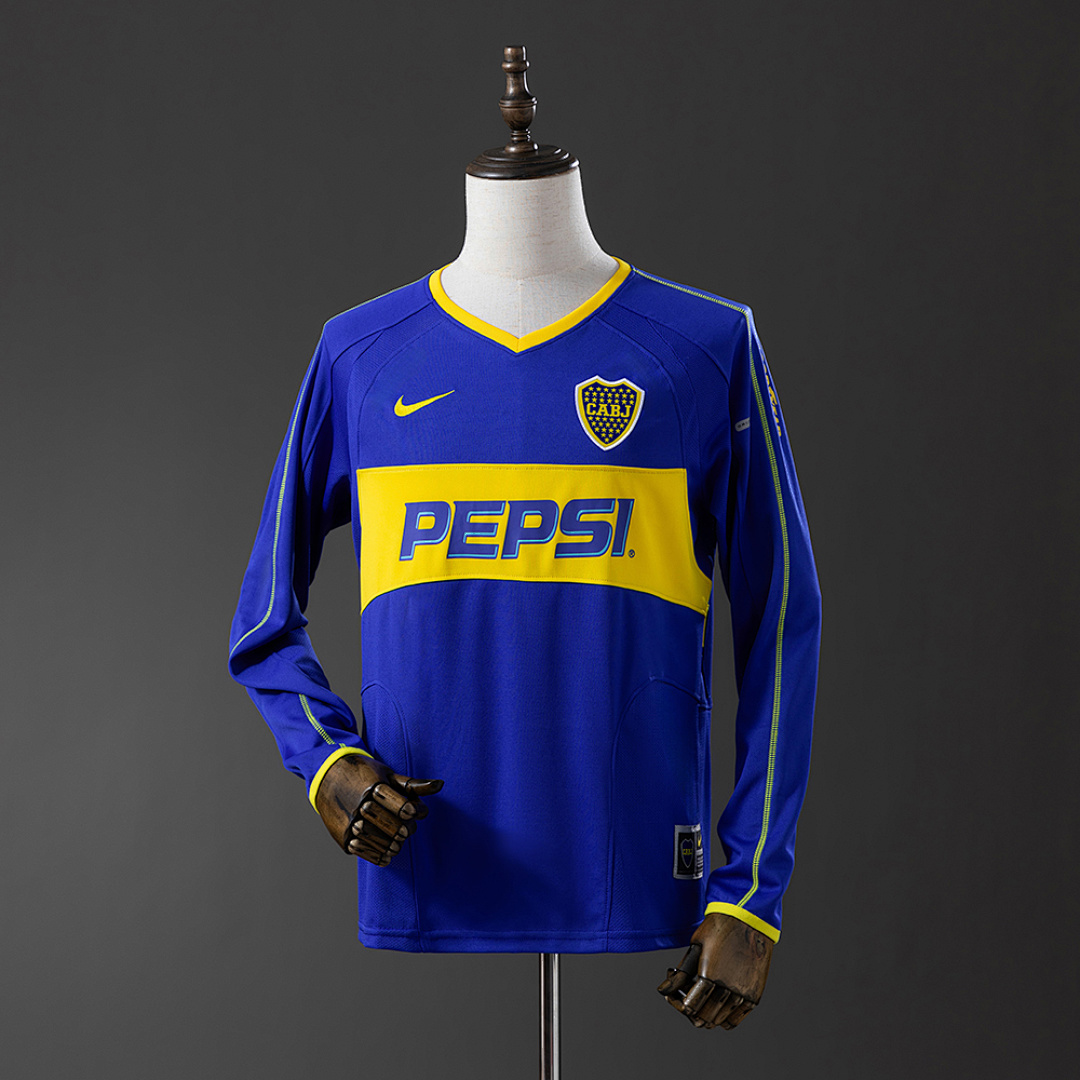 Retrô Manga longa Boca Juniors 03/04 Titular S-XXL, foto 1