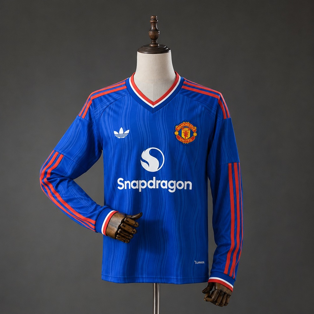M-U 26/27 Visitante Manga longa Camisa S-4XL, foto 1
