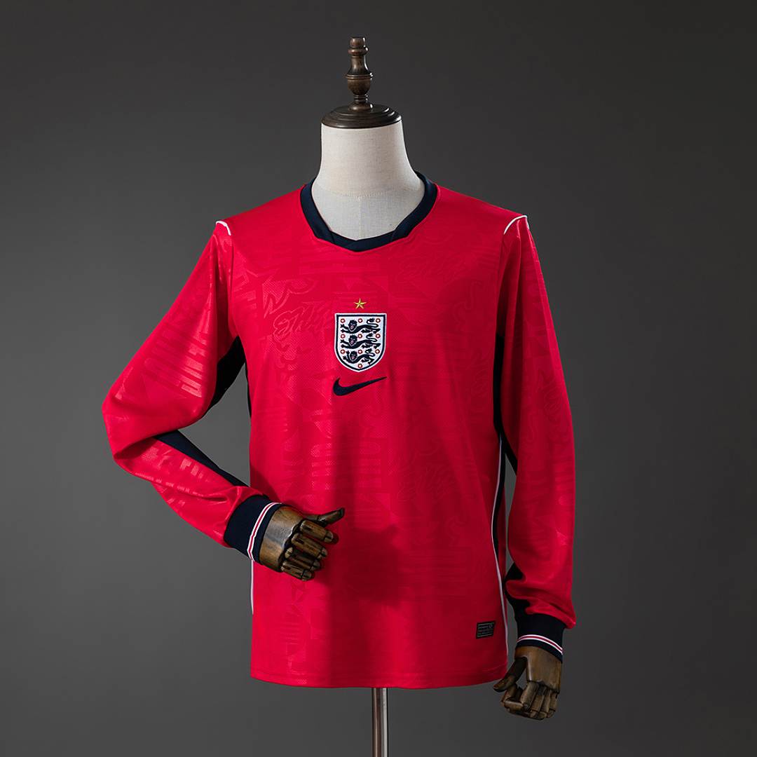 England 2026 Visitante Manga longa Camisa S-3XL, foto 1