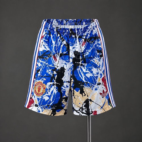 Manchester United x Stone Roses 25/26 Calções S-XXL