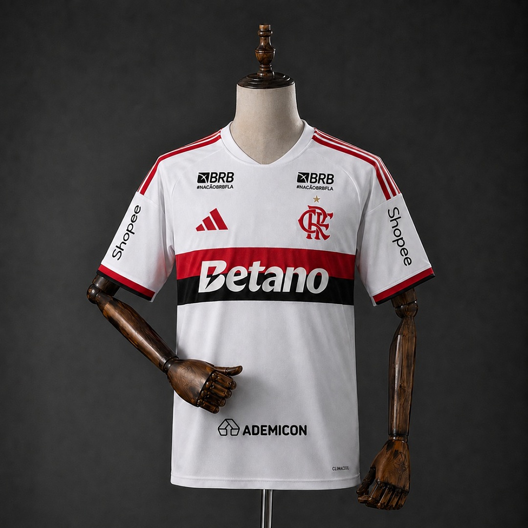 Flamengo 26/27 Visitante Camisa (Version with Sponsor Logos) S-4XL, foto 1
