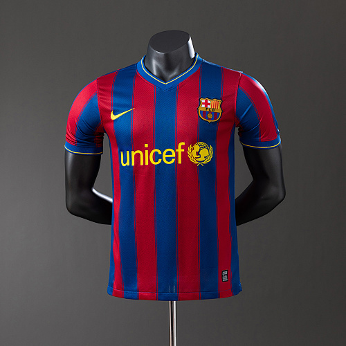 Barcelona 09/10 Titular Versão jogador Retrô Camisa S-3XL