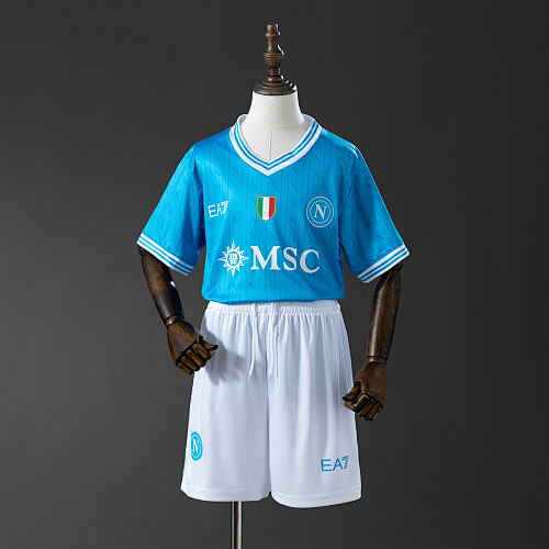 Napoli 25/26 Titular Kit infantil Tamanho 16-28