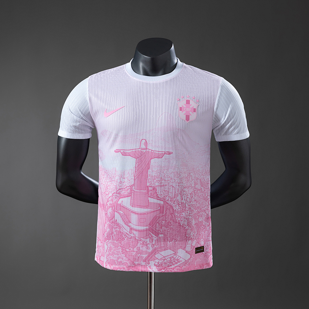 Brazil 2025 Edição especial - Pink Versão jogador Camisa S-XXL, foto 1