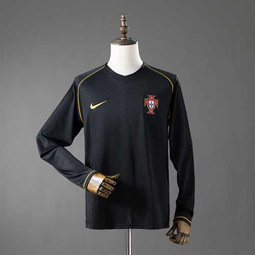 Portugal 2006 Visitante Manga longa Retrô Camisa S-XXL
