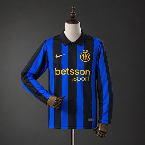 Inter Milan 26/27 Titular Manga longa Camisa S-4XL
