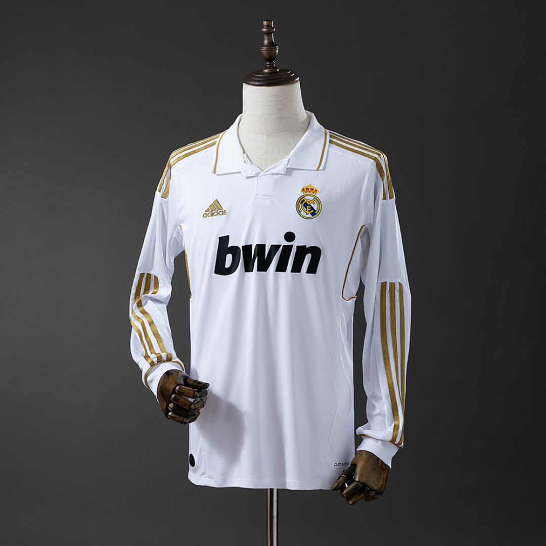 Retrô Real Madrid 11/12 Manga longa Titular S-XXL, foto 1