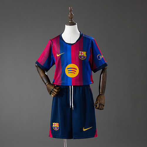 Barcelona 26/27 Titular Kit infantil Tamanho 16-28