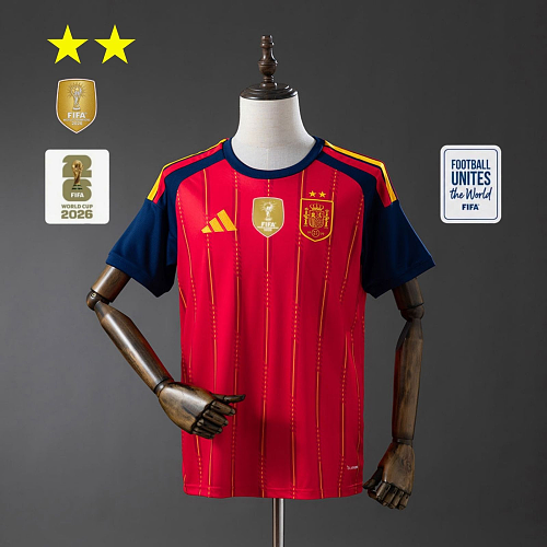 Spain 2026 Titular 2-Star Champion Edition Camisa S-4XL