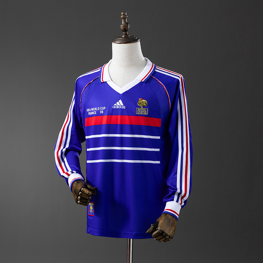 Retrô Manga longa France 1998 Titular S-XXL, foto 1