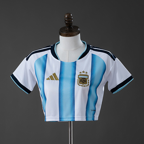 Argentina 2026 Titular Feminina Crop Top Style S-XXL